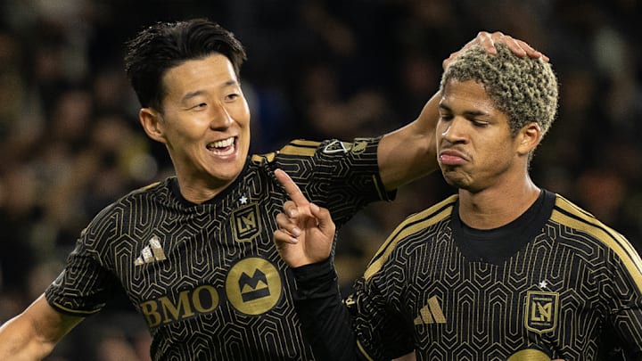 Son Heung-min (left) and David Martinez (right) have helped LAFC to a perfect start in 2026. 