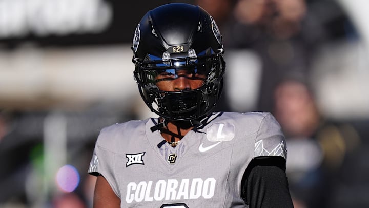 Nov 16, 2024; Boulder, Colorado, USA; Colorado Buffaloes quarterback Shedeur Sanders (2) looks on during the first quarter against the Utah Utes  at Folsom Field. Mandatory Credit: Ron Chenoy-Imagn Images