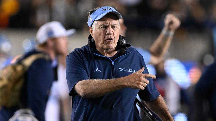 Oct 17, 2025; Berkeley, California, USA; North Carolina Tar Heels head coach Bill Belichick reacts against the California Golden Bears in the first quarter at California Memorial Stadium. Mandatory Credit: Eakin Howard-Imagn Images Oct 17, 2025; Berkeley, California, USA; North Carolina Tar Heels head coach Bill Belichick reacts against the California Golden Bears in the first quarter at California Memorial Stadium. Mandatory Credit: Eakin Howard-Imagn Images