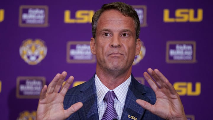 LSU new head coach Lane Kiffin speaks.