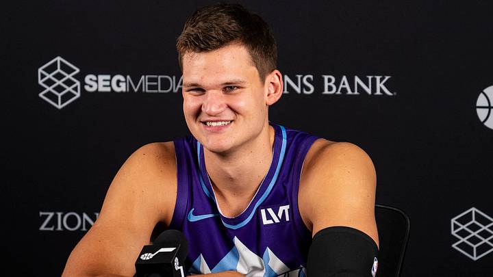 Sep 30, 2024; Salt Lake City, USA; Utah Jazz center Walker Kessler (24) Mandatory Credit: Utah Jazz via Imagn Images Sep 30, 2024; Salt Lake City, USA; Utah Jazz center Walker Kessler (24) Mandatory Credit: Utah Jazz via Imagn Images