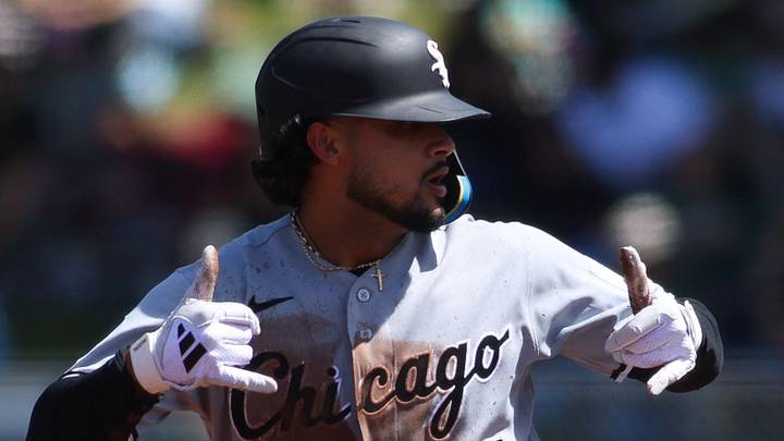 Apr 18, 2026; West Sacramento, California, USA; Chicago White Sox right fielder Everson Pereira (28) reacts after hitting a double during the second inning against the Athletics at Sutter Health Park. Mandatory Credit: Scott Marshall-Imagn Images Apr 18, 2026; West Sacramento, California, USA; Chicago White Sox right fielder Everson Pereira (28) reacts after hitting a double during the second inning against the Athletics at Sutter Health Park. Mandatory Credit: Scott Marshall-Imagn Images