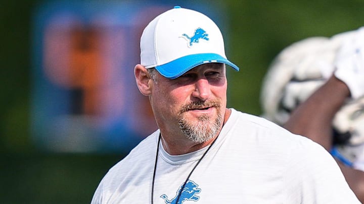 Detroit Lions head coach Dan Campbell. Detroit Lions head coach Dan Campbell.