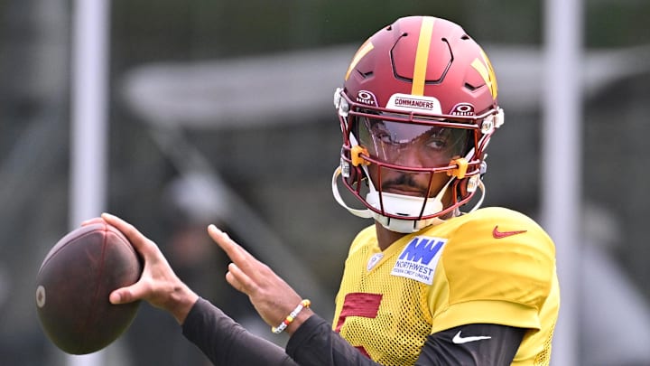 Washington Commanders quarterback Jayden Daniels 