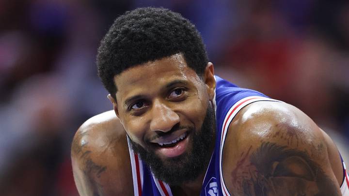 Former Philadelphia 76ers forward Paul George (8).