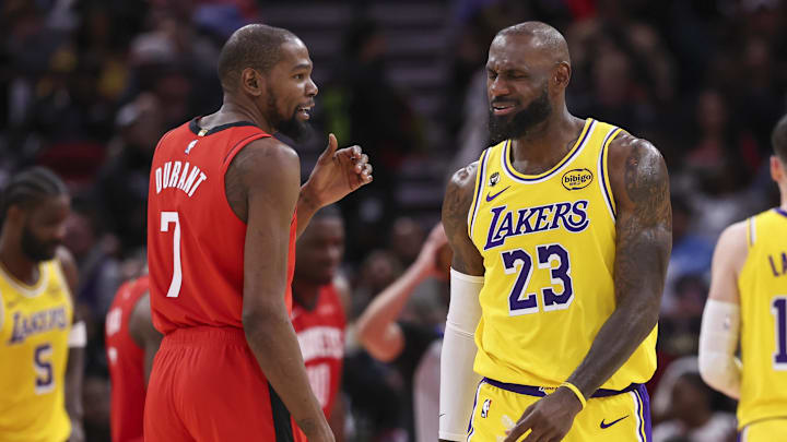 Kevin Durant and LeBron James will meet in the first round of the NBA playoffs