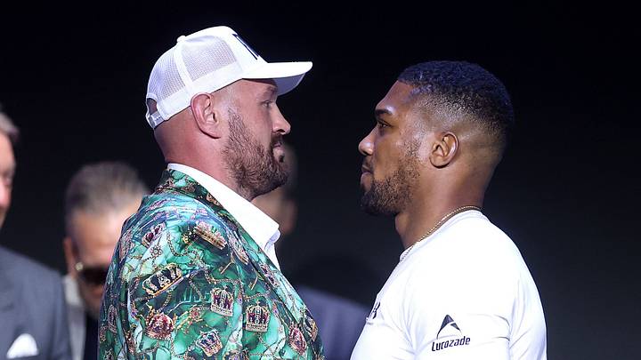 Tyson Fury and Anthony Joshua face off Tyson Fury and Anthony Joshua face off