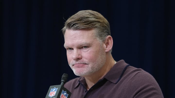 Indianapolis Colts general manager Chris Ballard speaks
