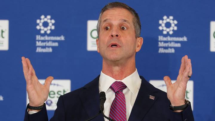 New York Giants head coach John Harbaugh