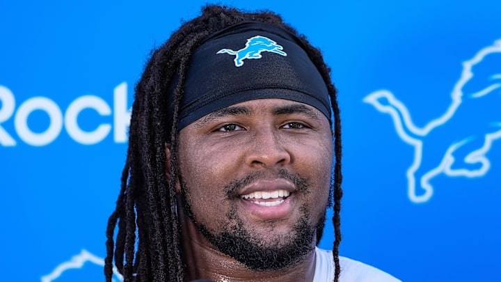 Detroit Lions defensive tackle Tyleik Williams (91).