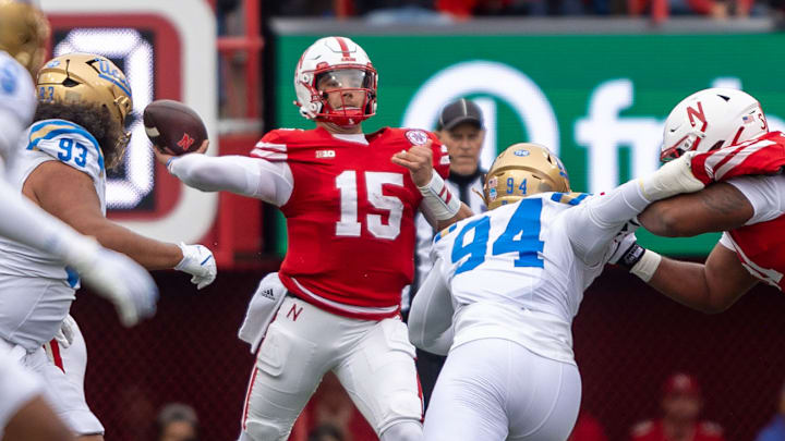 Dylan Raiola started every game at quarterback during his freshman season at Nebraska in 2024.