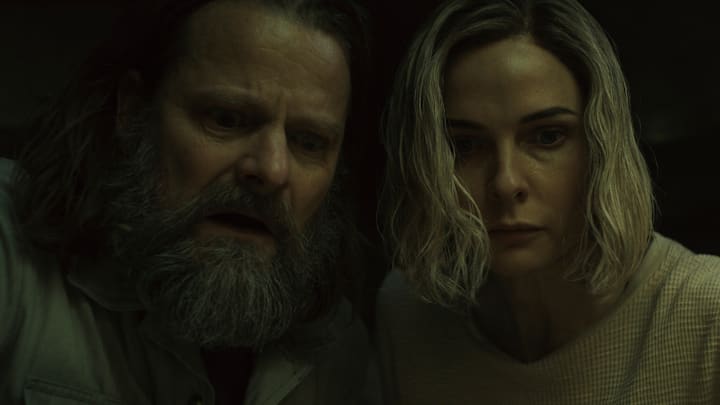 Steve Zahn and Rebecca Ferguson in Silo season 2. Image: Apple TV+.
