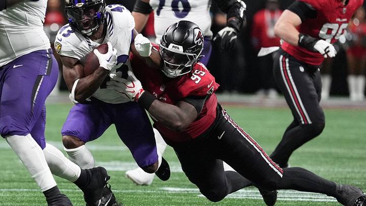 Atlanta Falcons defensive tackle Gervon Dexter Sr. has spearheaded the run defense since his arrival from the Chicago Bears. Atlanta Falcons defensive tackle Gervon Dexter Sr. has spearheaded the run defense since his arrival from the Chicago Bears.