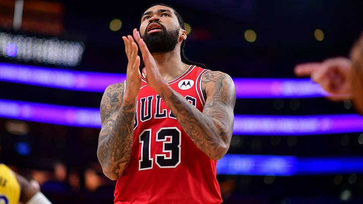 Mar 12, 2026; Los Angeles, California, USA; Chicago Bulls center Nick Richards (13) reacts during the second half at Crypto.com Arena. Mandatory Credit: Gary A. Vasquez-Imagn Images Mar 12, 2026; Los Angeles, California, USA; Chicago Bulls center Nick Richards (13) reacts during the second half at Crypto.com Arena. Mandatory Credit: Gary A. Vasquez-Imagn Images