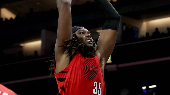 Portland Trail Blazers center Robert Williams III dunks the ball against the Sacramento Kings during the second quarter. Portland Trail Blazers center Robert Williams III dunks the ball against the Sacramento Kings during the second quarter.