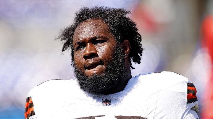 Browns offensive tackle Dawand Jones will miss the rest of the 2025 season.