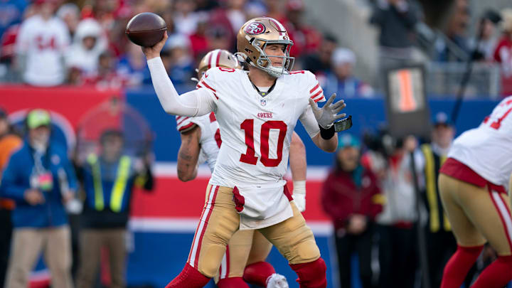 Mac Jones led the 49ers to another win on Sunday.