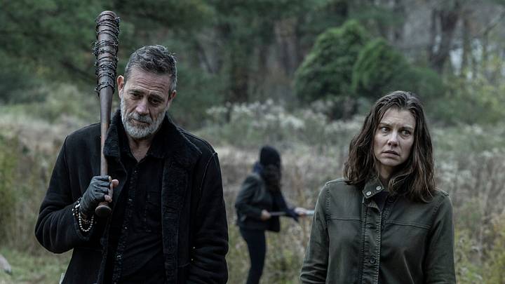 Lauren Cohan as Maggie, Jeffrey Dean Morgan as Negan - The Walking Dead: Dead City _ Season 3, Episode 3 - Photo Credit: Robert Clark/AMC Lauren Cohan as Maggie, Jeffrey Dean Morgan as Negan - The Walking Dead: Dead City _ Season 3, Episode 3 - Photo Credit: Robert Clark/AMC