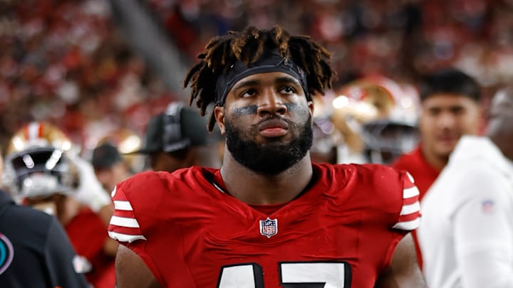 San Francisco 49ers defensive end Bryce Huff (47)