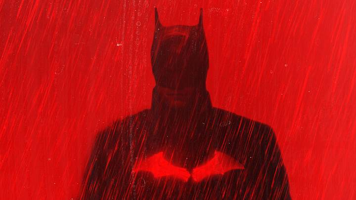 Robert Pattinson in official key art for The Batman