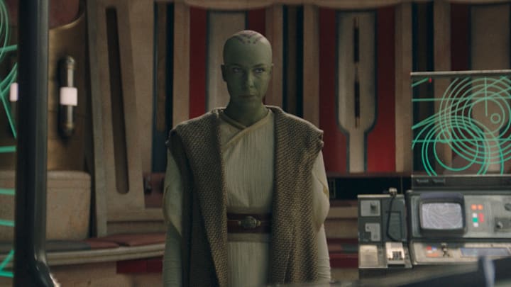 Vernestra Rwoh (Rebecca Henderson) in Lucasfilm's THE ACOLYTE, season one, exclusively on Disney+. ©2024 Lucasfilm Ltd. & TM. All Rights Reserved.