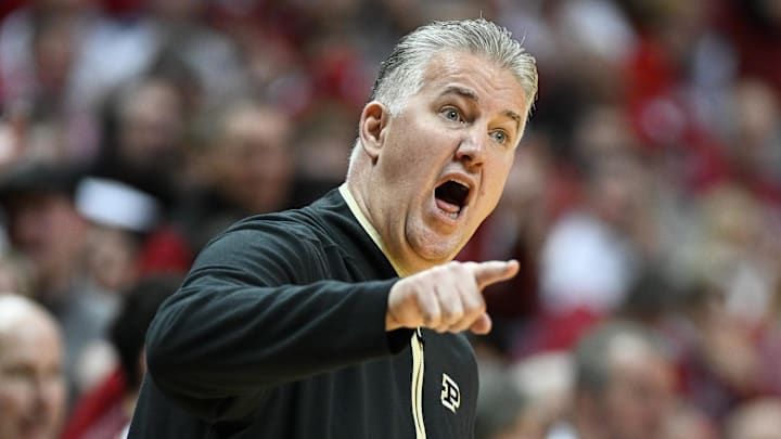 Purdue coach Matt Painter against Indiana at Simon Skjodt Assembly Hall. Purdue coach Matt Painter against Indiana at Simon Skjodt Assembly Hall.