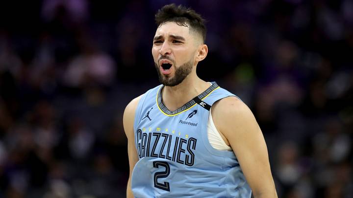 Oct 25, 2026; Sacramento, California, USA;  Memphis Grizzlies guard-forward Ty Jerome (2) reacts after making a basket against the Sacramento Kings during the fourth quarter at Golden 1 Center.  Mandatory Credit: Dennis Lee-Imagn Images