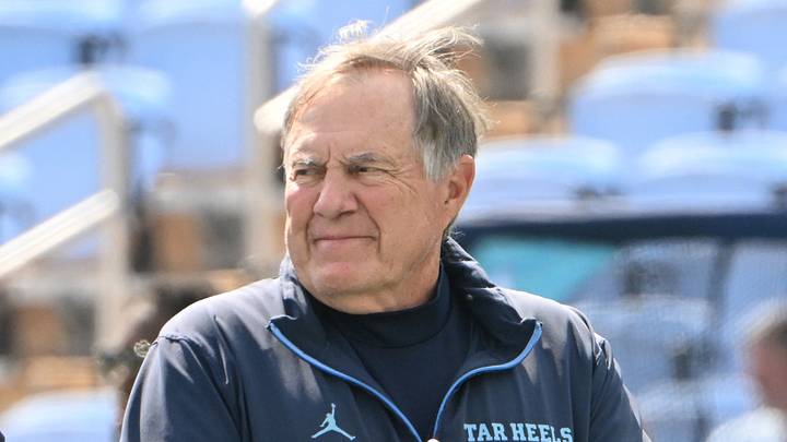Sep 12, 2026; Chapel Hill, North Carolina, USA; North Carolina Tar Heels head coach Bill Belichick on the field before the game at Kenan Stadium. Mandatory Credit: Bob Donnan-Imagn Images Sep 12, 2026; Chapel Hill, North Carolina, USA; North Carolina Tar Heels head coach Bill Belichick on the field before the game at Kenan Stadium. Mandatory Credit: Bob Donnan-Imagn Images