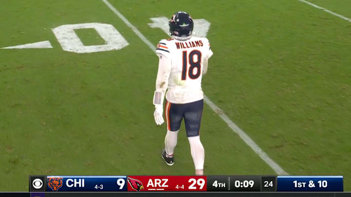 Williams limped off the field after the Bears got blasted by the Cardinals