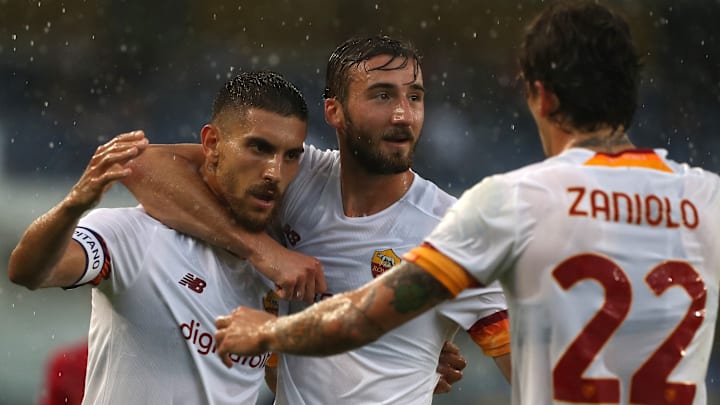 L'esultanza di Lorenzo Pellegrini