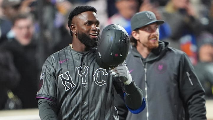 Luis Robert Jr. has played a key role for the Mets so far in the young season. Luis Robert Jr. has played a key role for the Mets so far in the young season.