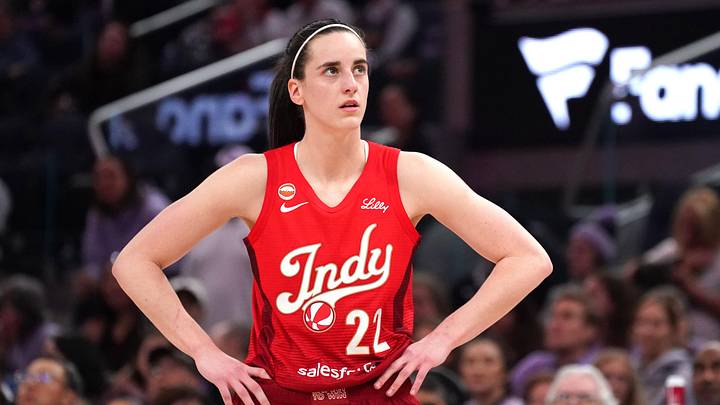 May 28, 2026; San Francisco, California, USA; Indiana Fever guard Caitlin Clark (22) waits for play to resume against the Golden State Valkyries in the third quarter at Chase Center. Mandatory Credit: David Gonzales-Imagn Images May 28, 2026; San Francisco, California, USA; Indiana Fever guard Caitlin Clark (22) waits for play to resume against the Golden State Valkyries in the third quarter at Chase Center. Mandatory Credit: David Gonzales-Imagn Images