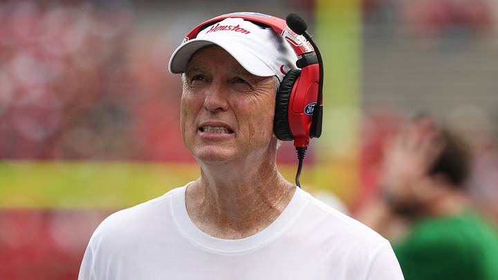 Sep 5, 2026; Houston, Texas, USA; Houston Cougars head coach Willie Fritz reacts on the sideline during the third quarter against the Oregon State Beavers at TDECU Stadium. Mandatory Credit: Troy Taormina-Imagn Images Sep 5, 2026; Houston, Texas, USA; Houston Cougars head coach Willie Fritz reacts on the sideline during the third quarter against the Oregon State Beavers at TDECU Stadium. Mandatory Credit: Troy Taormina-Imagn Images