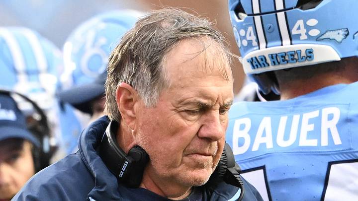 Oct 3, 2026; Chapel Hill, North Carolina, USA; North Carolina Tar Heels head coach Bill Belichick in the second quarter at Kenan Stadium. Mandatory Credit: Bob Donnan-Imagn Images Oct 3, 2026; Chapel Hill, North Carolina, USA; North Carolina Tar Heels head coach Bill Belichick in the second quarter at Kenan Stadium. Mandatory Credit: Bob Donnan-Imagn Images