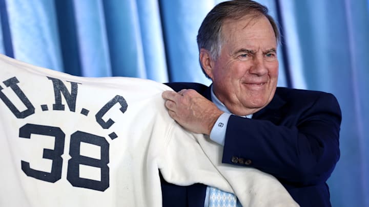 North Carolina Tar Heels Present New Football Coach Bill Belichick North Carolina Tar Heels Present New Football Coach Bill Belichick