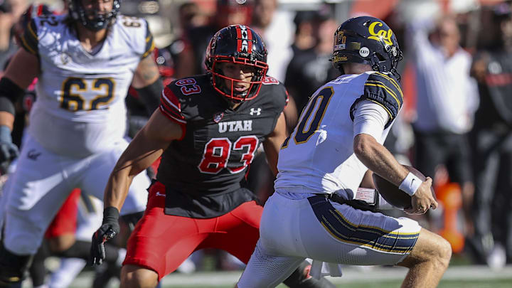 Oct 14, 2023; Salt Lake City, Utah, USA; California Golden Bears quarterback Ben Finley (10)