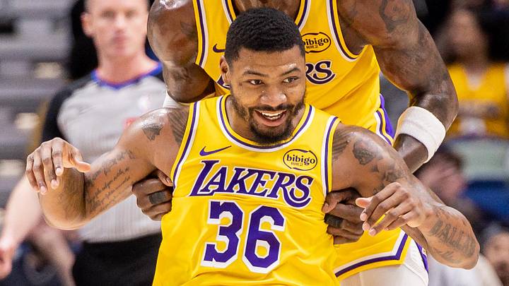 Los Angeles Lakers guard Marcus Smart (36) 