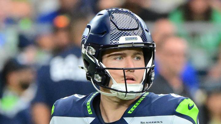 Seattle Seahawks quarterback Drew Lock looks to throw in the first quarter against the Arizona Cardinals. Seattle Seahawks quarterback Drew Lock looks to throw in the first quarter against the Arizona Cardinals.