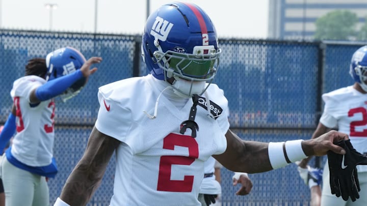 East Rutherford, NJ -- June 5, 2025 -- Cornerback, Deonte Banks as the New York Giants players participate in their 2025 OTAÕs at the Quest Diagnostic Giants Training Center in East Rutherford.