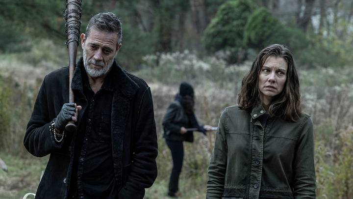Lauren Cohan as Maggie and Jeffrey Dean Morgan as Negan in The Walking Dead: Dead City Season 3, Episode 3 Lauren Cohan as Maggie and Jeffrey Dean Morgan as Negan in The Walking Dead: Dead City Season 3, Episode 3