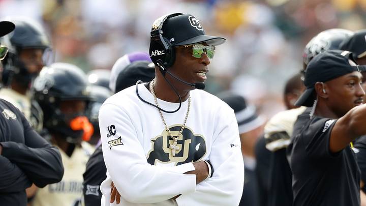 Sep 26, 2026; Waco, Texas, USA; Colorado Buffaloes head coach Deion Sanders looks on during the first half against the Baylor Bears at McLane Stadium. Mandatory Credit: Chris Jones-Imagn Images Sep 26, 2026; Waco, Texas, USA; Colorado Buffaloes head coach Deion Sanders looks on during the first half against the Baylor Bears at McLane Stadium. Mandatory Credit: Chris Jones-Imagn Images