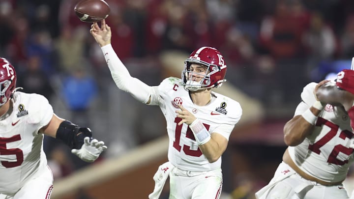 Ty Simpson plans to throw at the NFL combine this week. Ty Simpson plans to throw at the NFL combine this week.