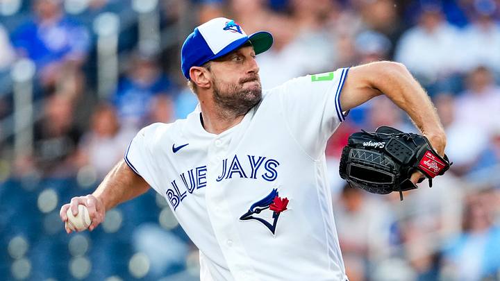 Toronto Blue Jays pitcher Max Scherzer. Toronto Blue Jays pitcher Max Scherzer.