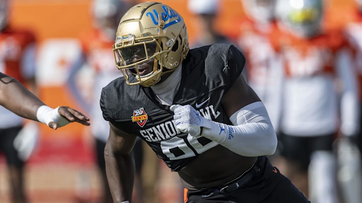 National team defensive lineman Oluwafemi Oladejo of UCLA (99).