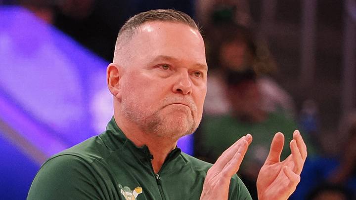 Mar 17, 2025; San Francisco, California, USA; Denver Nuggets head coach Michael Malone claps from the sideline during the fourth quarter against the Golden State Warriors at Chase Center. Mandatory Credit: Kelley L Cox-Imagn Images Mar 17, 2025; San Francisco, California, USA; Denver Nuggets head coach Michael Malone claps from the sideline during the fourth quarter against the Golden State Warriors at Chase Center. Mandatory Credit: Kelley L Cox-Imagn Images
