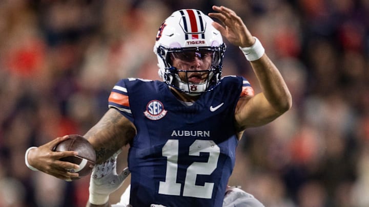 Auburn Tigers quarterback Ashton Daniels (12) 