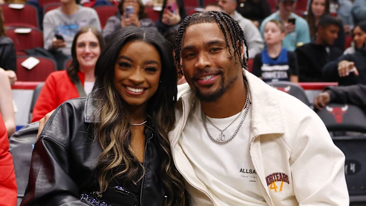 Simone Biles and Jonathan Owens