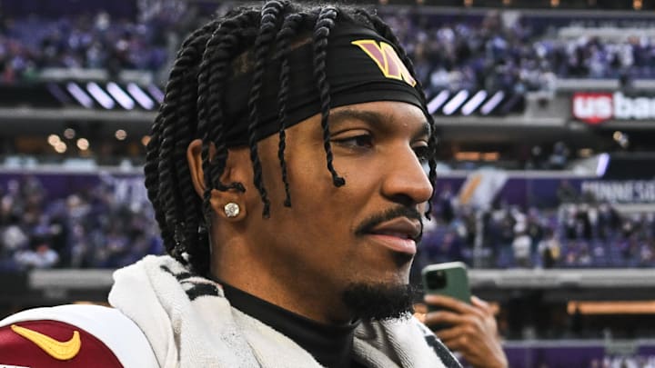 Washington Commanders quarterback Jayden Daniels