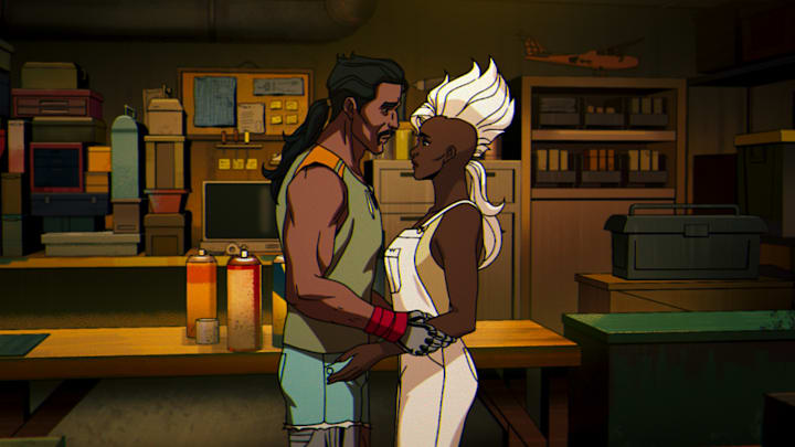 (L-R): Forge (voiced by Gil Birmingham) and Storm (voiced by Alison Sealy-Smith) in Marvel Animation's X-MEN '97. Photo courtesy of Marvel Animation. © 2024 MARVEL.