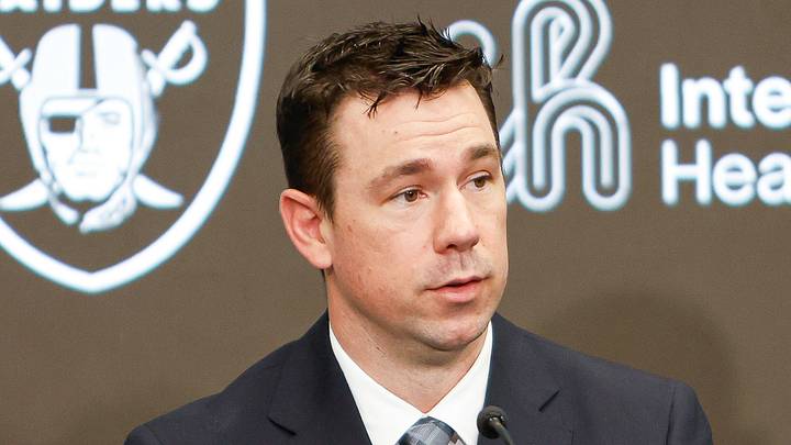 Las Vegas Raiders coach Klint Kubiak Las Vegas Raiders coach Klint Kubiak